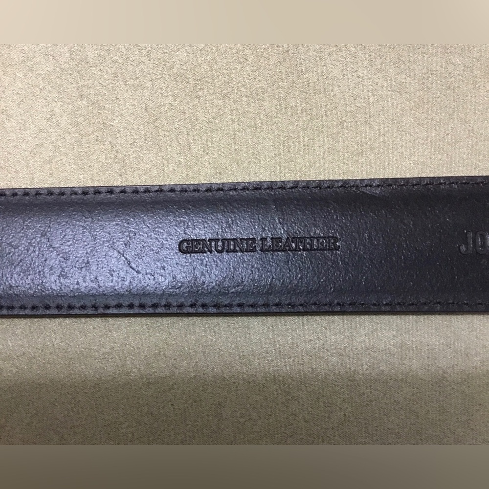 Johnston & Murphy Men’s Brown Leather Buckle Belt Size 40 - B123 - Picture 7 of 9